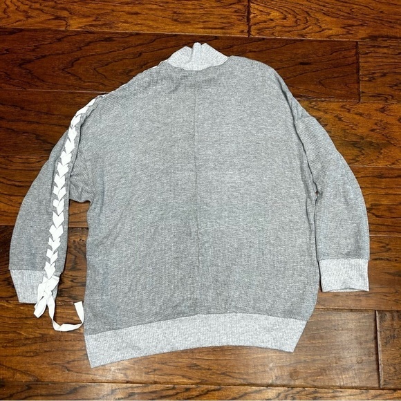 Free people womens snow drift lace‎ up sweater - Picture 3 of 8